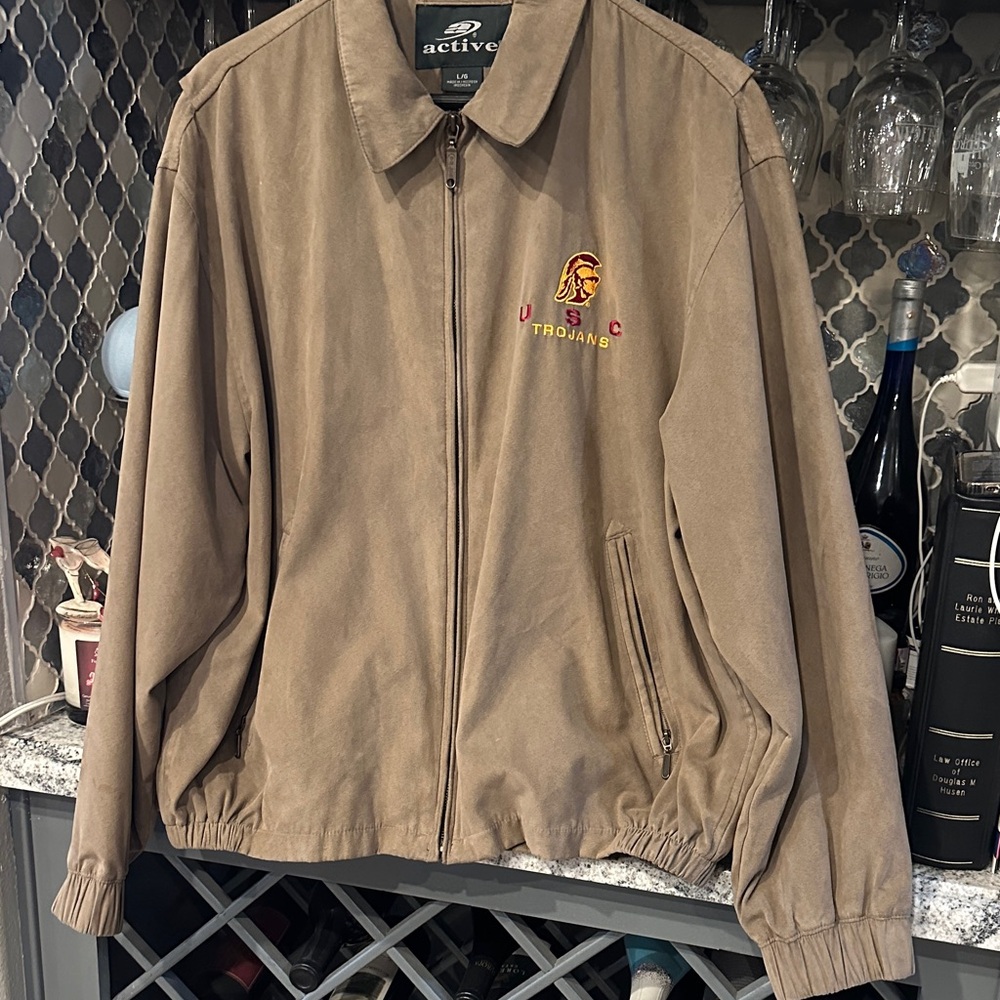 Active USA Men's Brown Lightweight Jacket